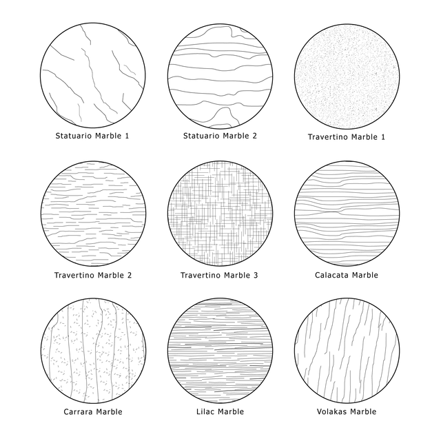 Illustrator Pattern Library - Marble Patterns - Post Digital Architecture — Free and Affordable Resources for Architects