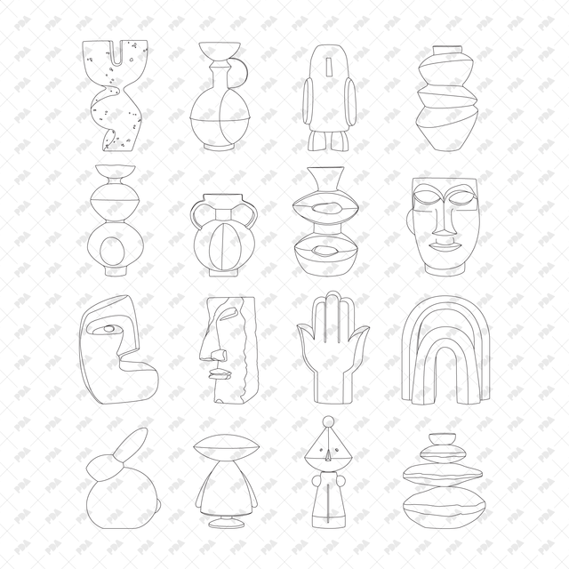 CAD, Vector Decorative Objects - Post Digital Architecture — Free and Affordable Resources for Architects
