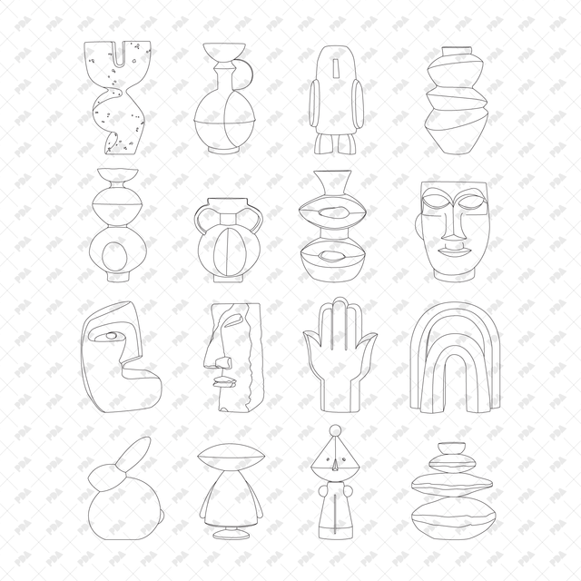 CAD, Vector Decorative Objects