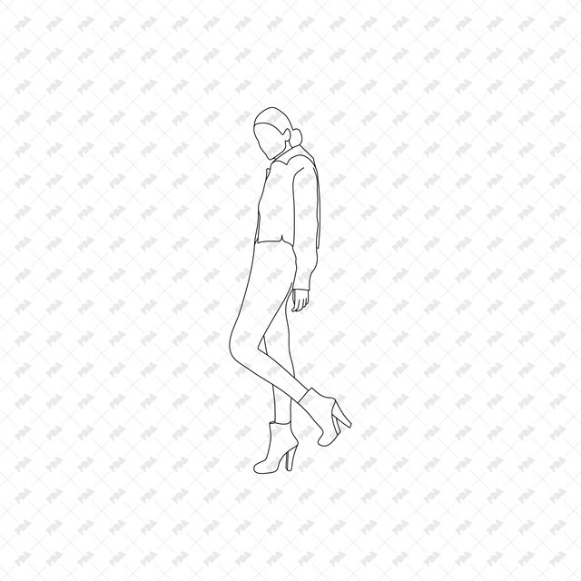 CAD, Vector, PNG Characters Climbing Stairs in Side View - Post Digital Architecture — Free and Affordable Resources for Architects