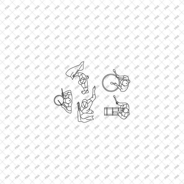 CAD, Vector Street, and Outdoor Characters (Top view) - Post Digital Architecture — Free and Affordable Resources for Architects