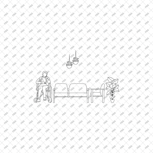 CAD, Vector, PNG Nursing Elderly Home Multi Pack (Front view and side view) - Post Digital Architecture — Free and Affordable Resources for Architects