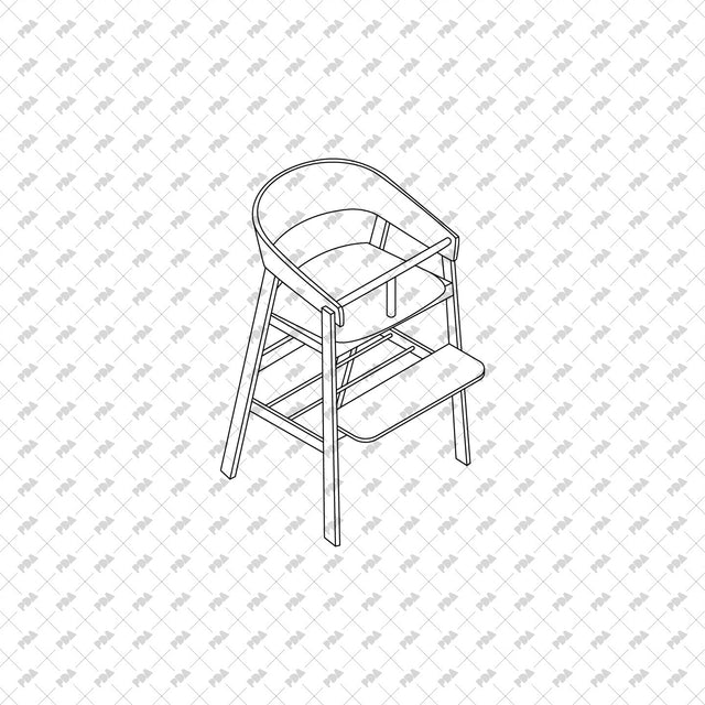 CAD, Vector Isometric Bar and Restaurant Furniture - Post Digital Architecture — Free and Affordable Resources for Architects