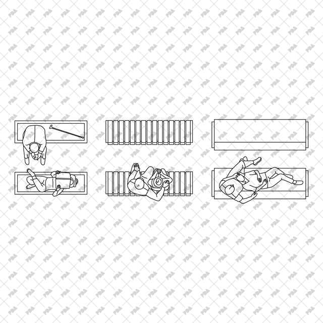 CAD, Vector Street, and Outdoor Characters (Top view) - Post Digital Architecture — Free and Affordable Resources for Architects