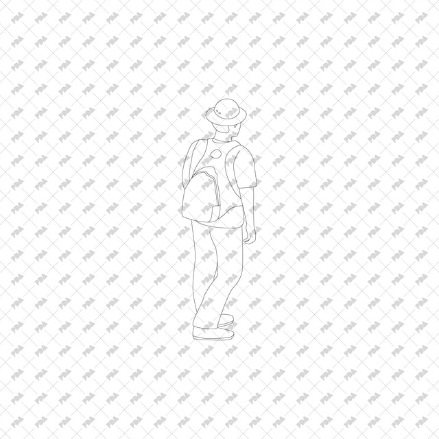 CAD, Vector Isometric Tourists at Summer Resort - Post Digital Architecture — Free and Affordable Resources for Architects