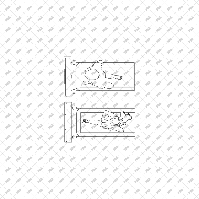 CAD, Vector Home Life Characters in Plan View Multi-Pack (Top view) - Post Digital Architecture — Free and Affordable Resources for Architects