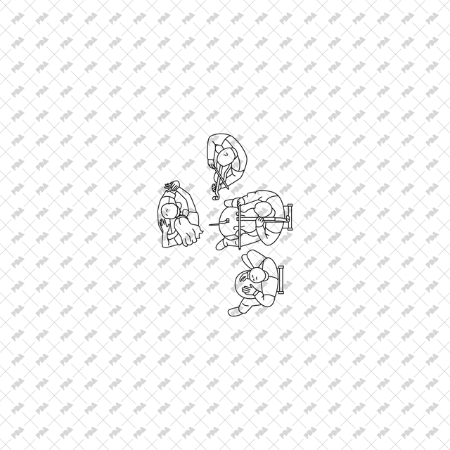 CAD, Vector Street, and Outdoor Characters (Top view) - Post Digital Architecture — Free and Affordable Resources for Architects