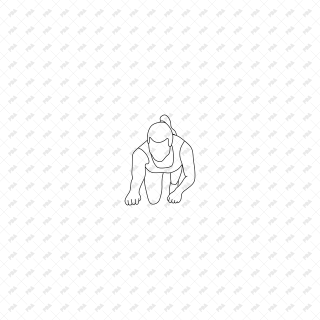 CAD, Vector, PNG Characters Climbing Stairs in Top View - Post Digital Architecture — Free and Affordable Resources for Architects