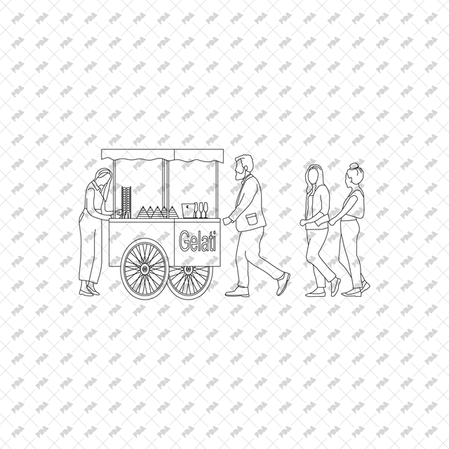 CAD, Vector Italian Deli, Pizzeria and Market in Front and Side Views Multi-Pack - Post Digital Architecture — Free and Affordable Resources for Architects