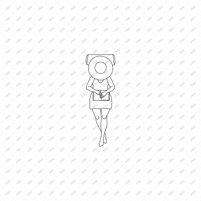 CAD, Vector, PNG Chilling Characters in Plan View Multi-Pack (Top View) - Post Digital Architecture — Free and Affordable Resources for Architects