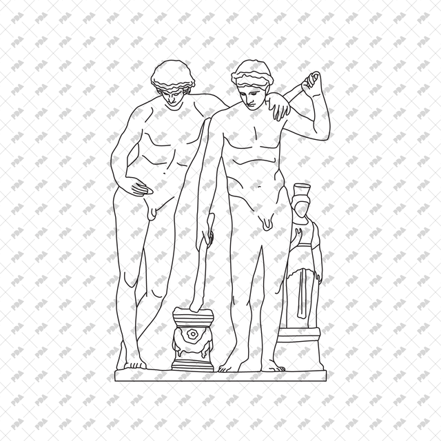 CAD Vector PNG Ancient Statues - Post Digital Architecture — Free and Affordable Resources for Architects