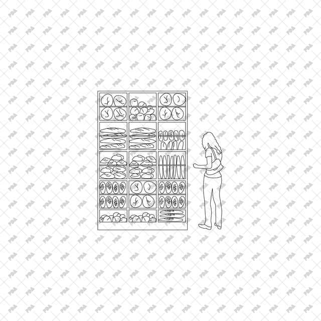 CAD, Vector Italian Deli, Pizzeria and Market in Front and Side Views Multi-Pack - Post Digital Architecture — Free and Affordable Resources for Architects