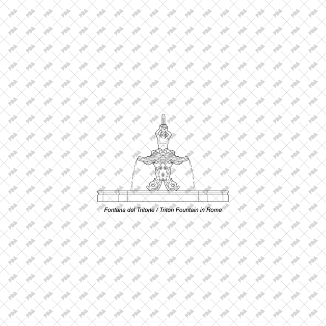 CAD Vector Fountains - Post Digital Architecture — Free and Affordable Resources for Architects