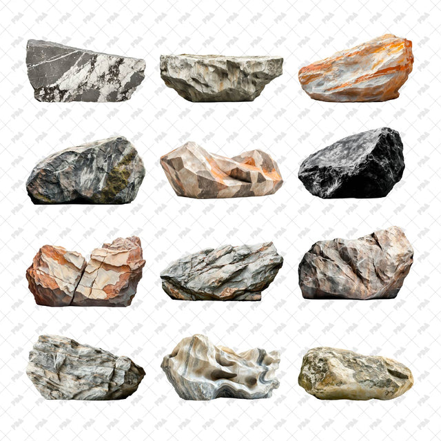 PNG Rocks Boulders in Landscape - Post Digital Architecture — Free and Affordable Resources for Architects