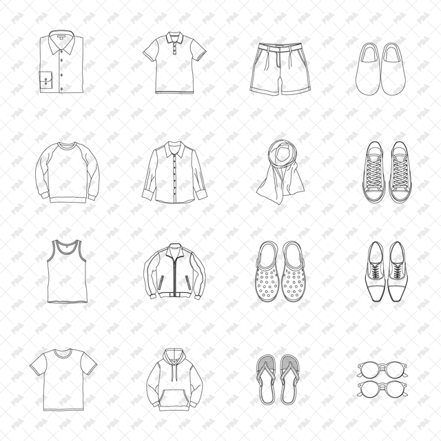 CAD, Vector Clothes in Top View - Post Digital Architecture — Free and Affordable Resources for Architects