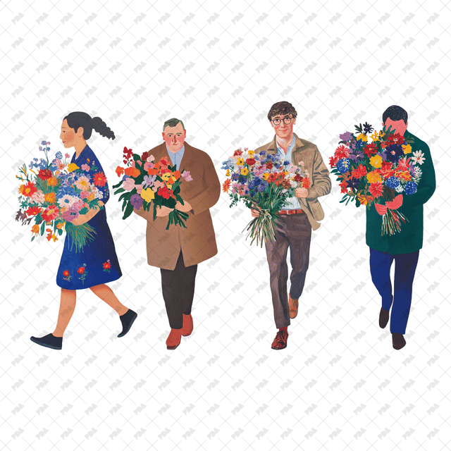 PNG Cutout Characters With Flowers - Post Digital Architecture — Free and Affordable Resources for Architects