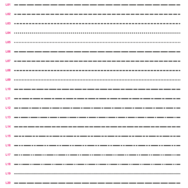 Vector Vector Dashed and Dotted Lines - Post Digital Architecture — Free and Affordable Resources for Architects