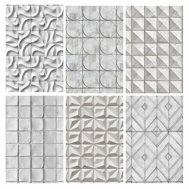 Illustrator Pattern Library - Raster Realistic Seamless Concrete Tiles Textures - Post Digital Architecture — Free and Affordable Resources for Architects
