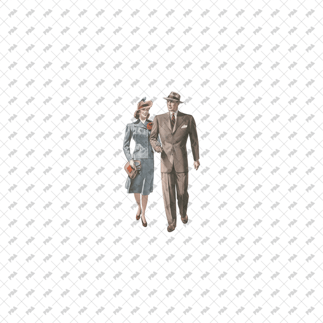 PNG Vintage Fashion Characters - Post Digital Architecture — Free and Affordable Resources for Architects