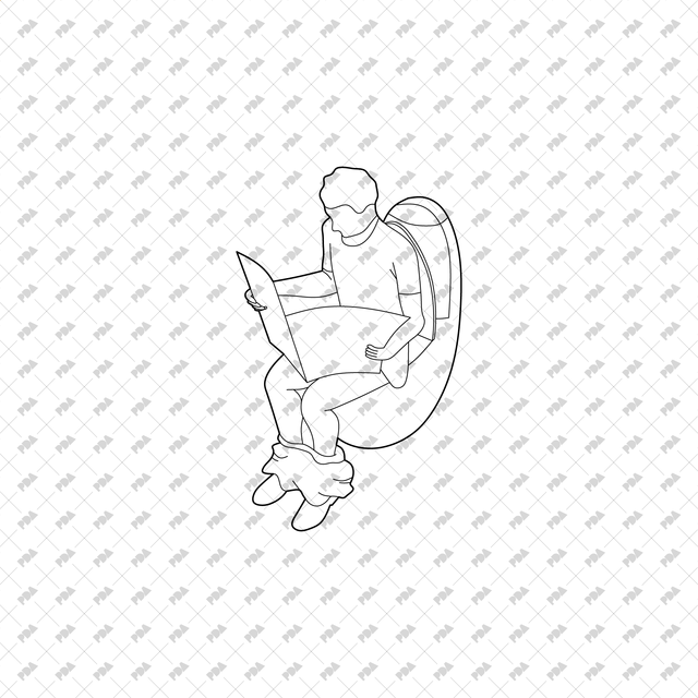 CAD, Vector, PNG Isometric View Toilet Users - Post Digital Architecture — Free and Affordable Resources for Architects