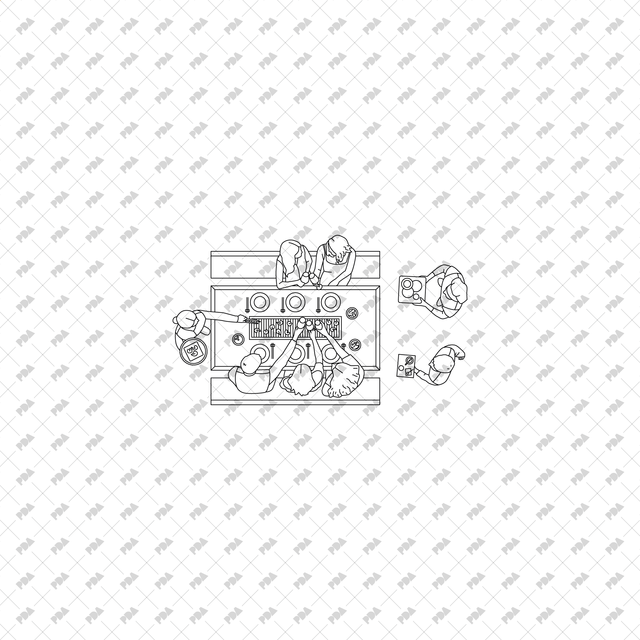 CAD, Vector All You Need for Sushi Bar Design in Top and Side view Multi Pack - Post Digital Architecture — Free and Affordable Resources for Architects