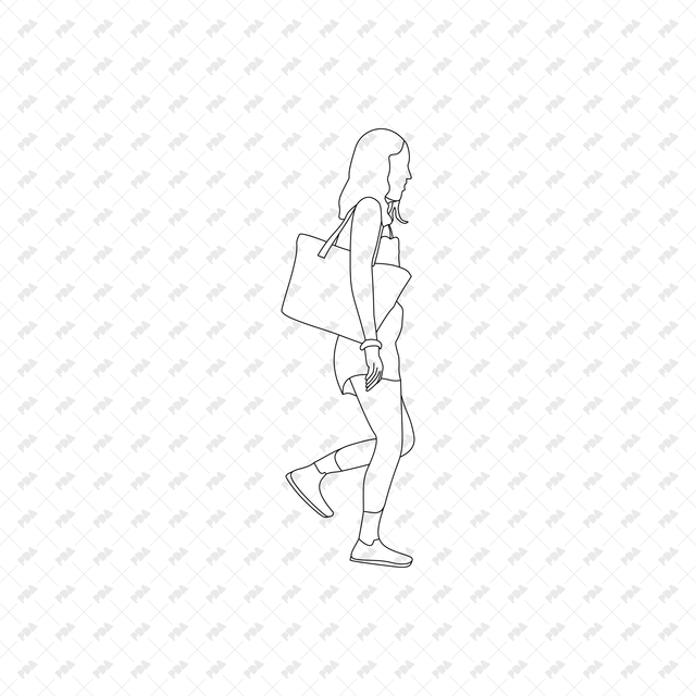 CAD, Vector, PNG Characters Climbing Stairs in Side View - Post Digital Architecture — Free and Affordable Resources for Architects