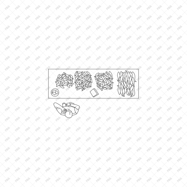 CAD, Vector All You Need for a Farmers' Market Design (Top view) - Post Digital Architecture — Free and Affordable Resources for Architects