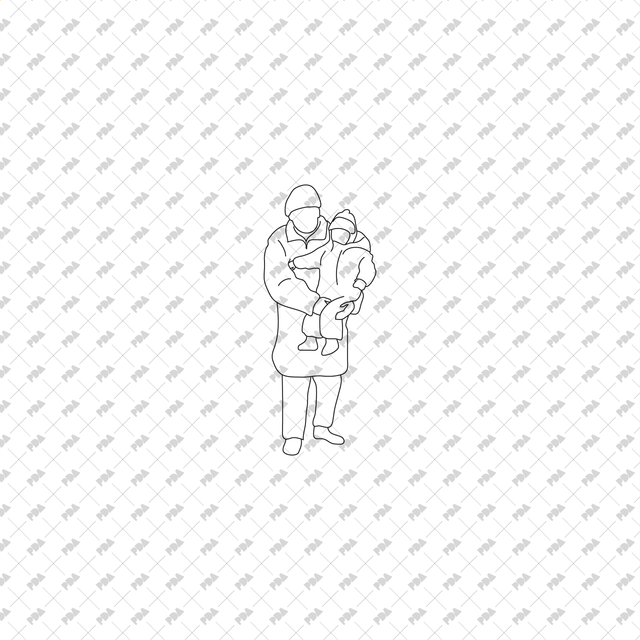 CAD, Vector Parents Holding Children Set - Post Digital Architecture — Free and Affordable Resources for Architects