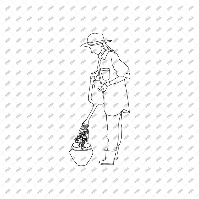 CAD, Vector People with Plants - Post Digital Architecture — Free and Affordable Resources for Architects