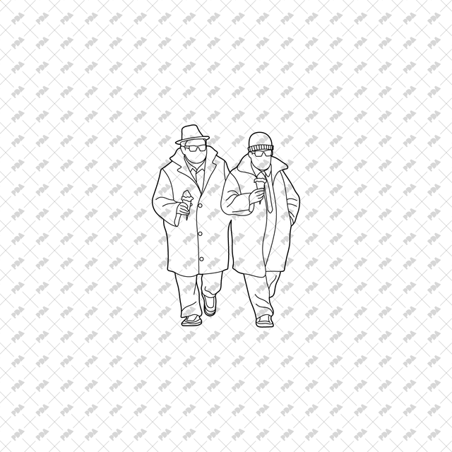 CAD, Vector Winter Couples Set - Post Digital Architecture — Free and Affordable Resources for Architects