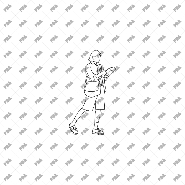 CAD, Vector Characters in Supermarket Set - Post Digital Architecture — Free and Affordable Resources for Architects