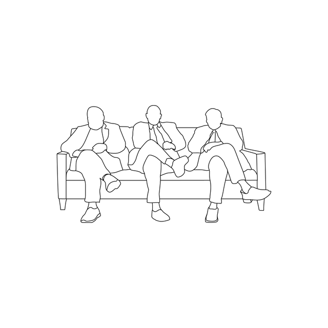 Vector Characters on Sofa Set - Post Digital Architecture — Free and Affordable Resources for Architects