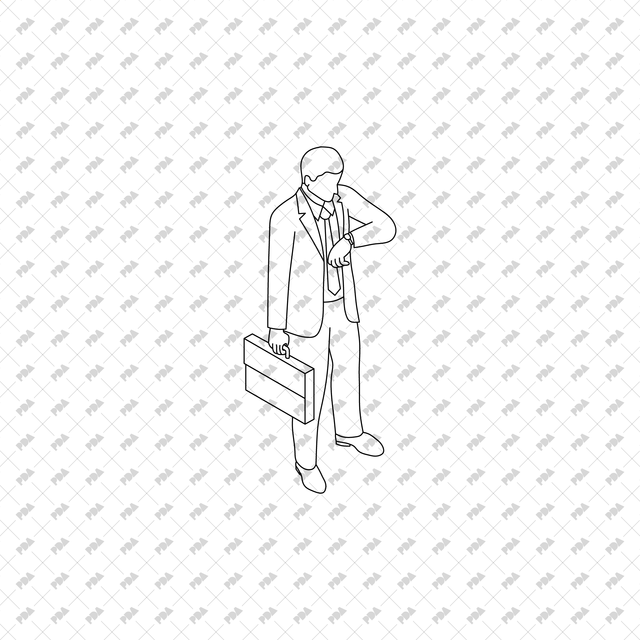 CAD, Vector, PNG Isometric View Urban Waiting People - Post Digital Architecture — Free and Affordable Resources for Architects