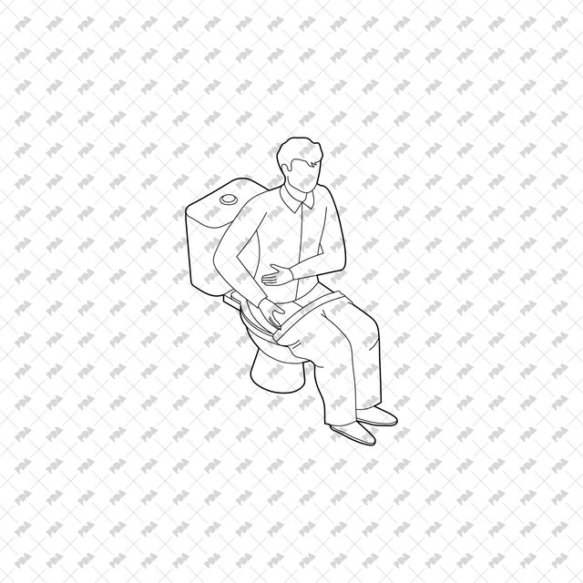 CAD, Vector, PNG Isometric View Toilet Users - Post Digital Architecture — Free and Affordable Resources for Architects