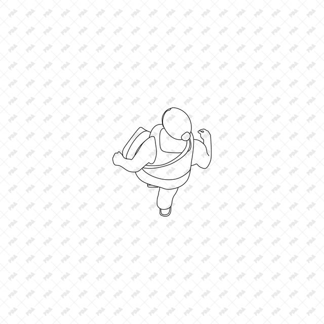 CAD, Vector, PNG Characters Climbing Stairs in Top View - Post Digital Architecture — Free and Affordable Resources for Architects