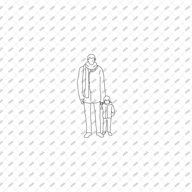 CAD, Vector Parents Holding Children Set - Post Digital Architecture — Free and Affordable Resources for Architects