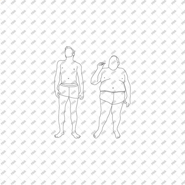 CAD, Vector Swimming and Bathing People Set - Post Digital Architecture — Free and Affordable Resources for Architects