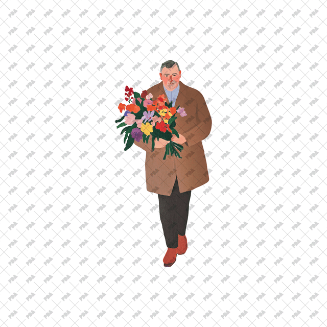 PNG Cutout Characters With Flowers - Post Digital Architecture — Free and Affordable Resources for Architects