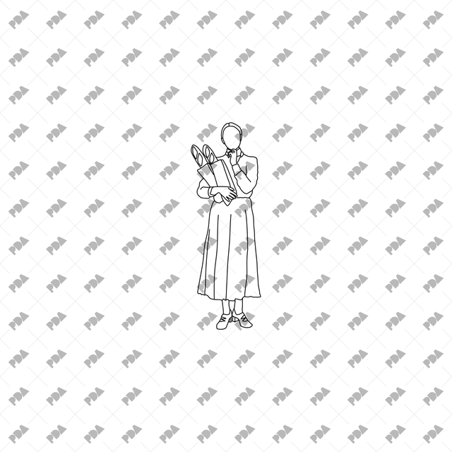 CAD, Vector Characters in Supermarket Set - Post Digital Architecture — Free and Affordable Resources for Architects