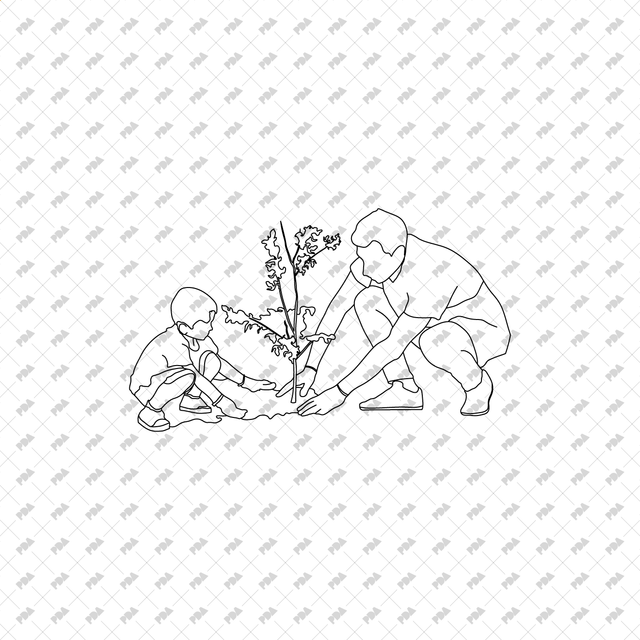 CAD, Vector People with Plants - Post Digital Architecture — Free and Affordable Resources for Architects