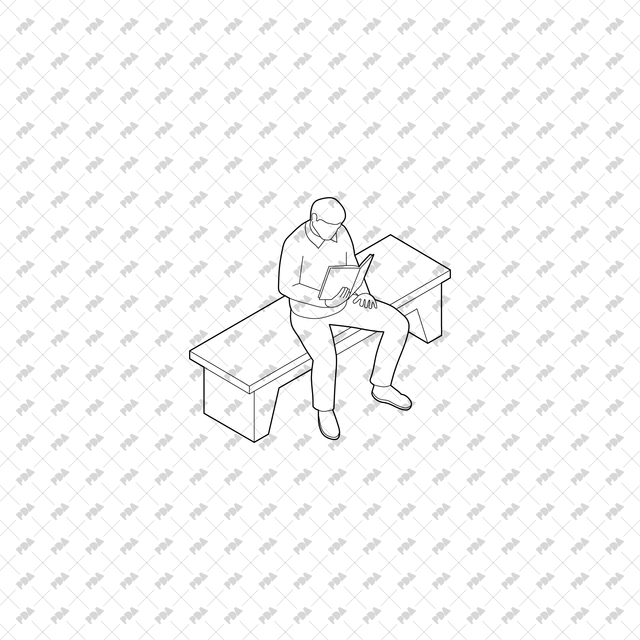 CAD, Vector, PNG Isometric Elderly People - Post Digital Architecture — Free and Affordable Resources for Architects