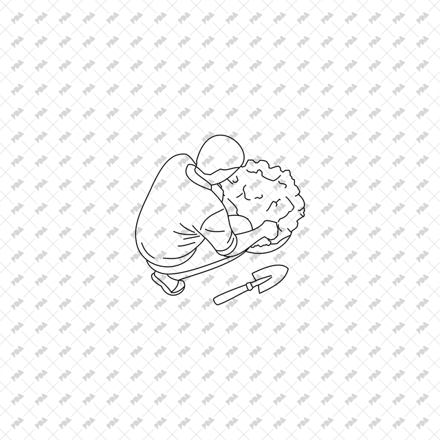 CAD, Vector, PNG Gardening Characters in Top View - Post Digital Architecture — Free and Affordable Resources for Architects