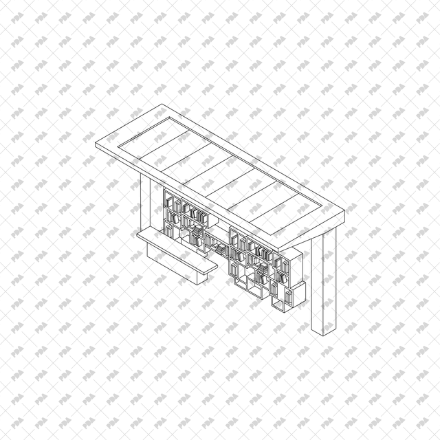 CAD, Vector, PNG Isometric Street Little Libraries and Sports Equipment Set - Post Digital Architecture — Free and Affordable Resources for Architects