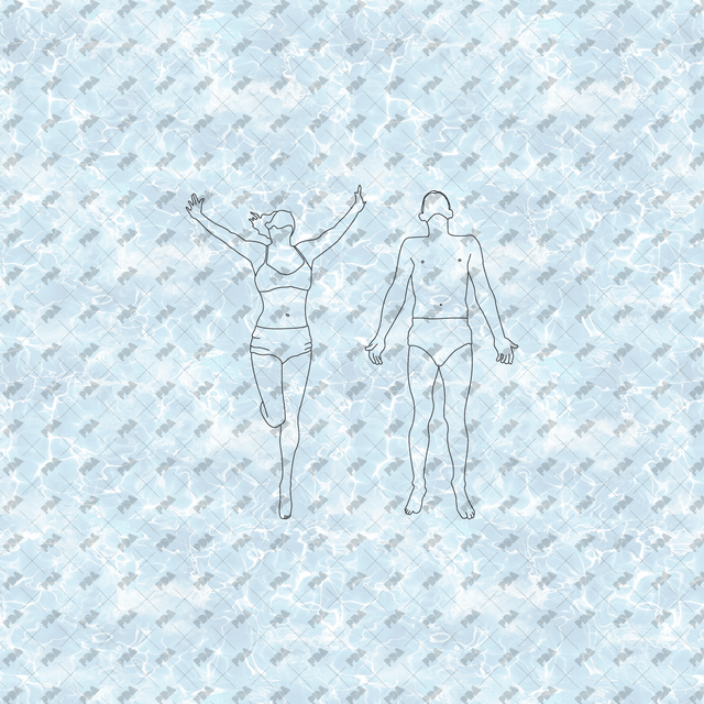 CAD, Vector Swimming and Bathing People Set - Post Digital Architecture — Free and Affordable Resources for Architects