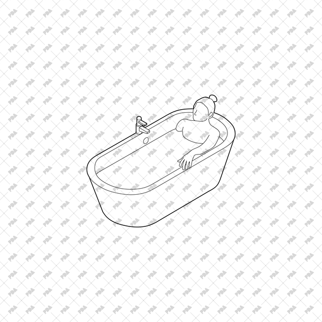 CAD, Vector, PNG Isometric View Shower Users - Post Digital Architecture — Free and Affordable Resources for Architects