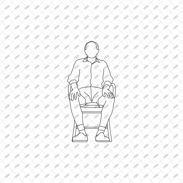 CAD, Vector Men Sitting - Post Digital Architecture — Free and Affordable Resources for Architects