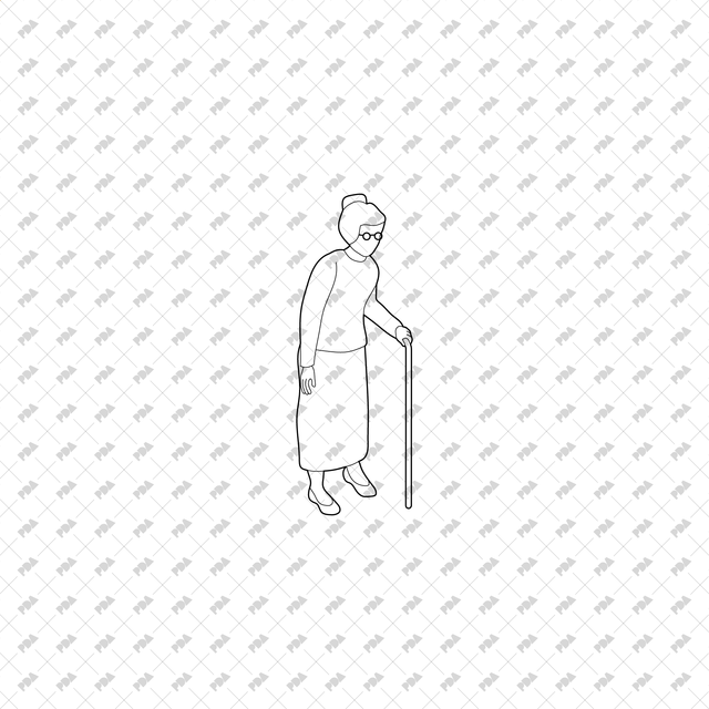 CAD, Vector, PNG Isometric Elderly People - Post Digital Architecture — Free and Affordable Resources for Architects