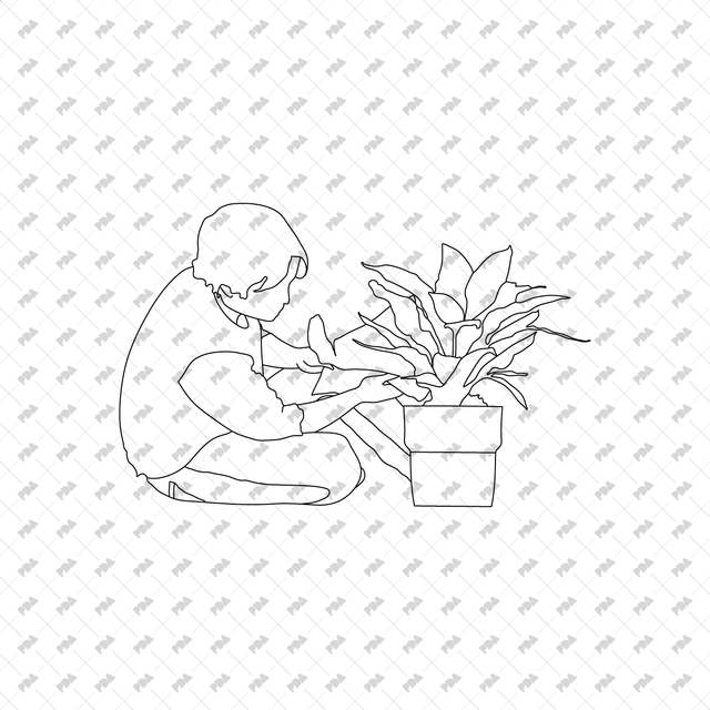 CAD, Vector People with Plants - Post Digital Architecture — Free and Affordable Resources for Architects