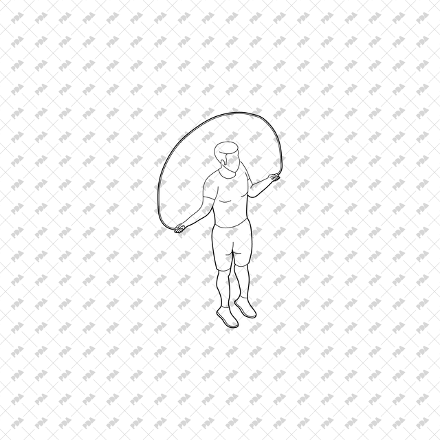 CAD, Vector, PNG Isometric View Workout Characters - Post Digital Architecture — Free and Affordable Resources for Architects