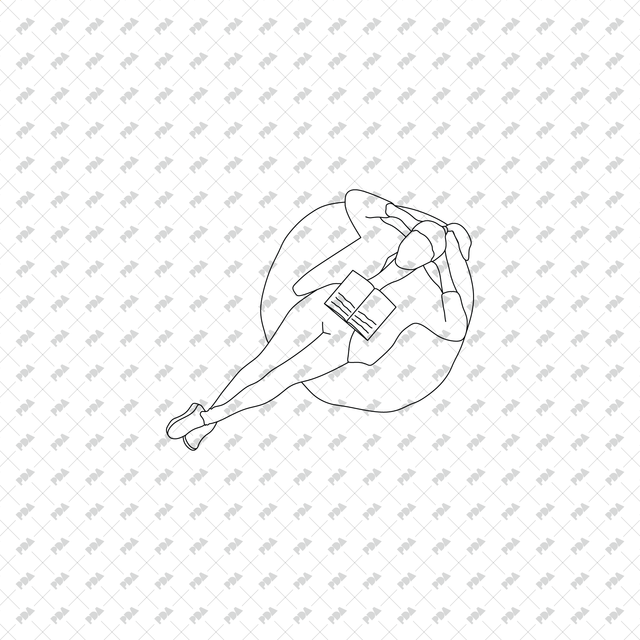 CAD, Vector, PNG Library Characters in Top View - Post Digital Architecture — Free and Affordable Resources for Architects